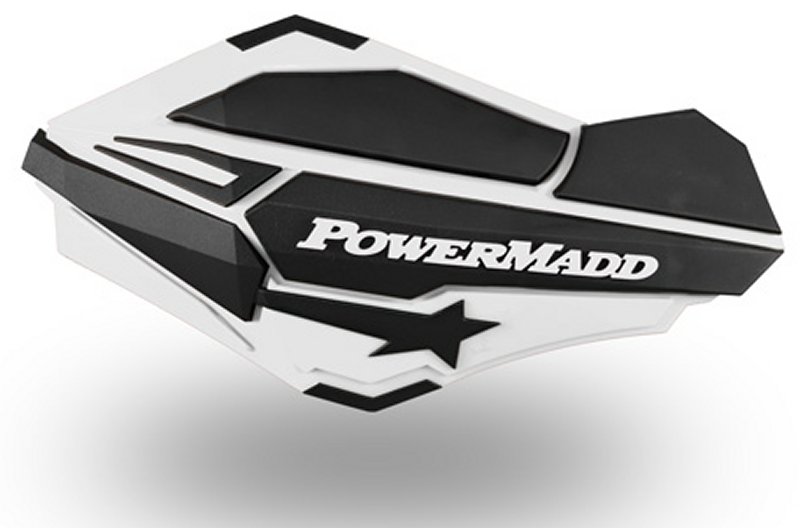 Black Honda ATV Powermadd Star Series Handguards Guards Mount Kit Black